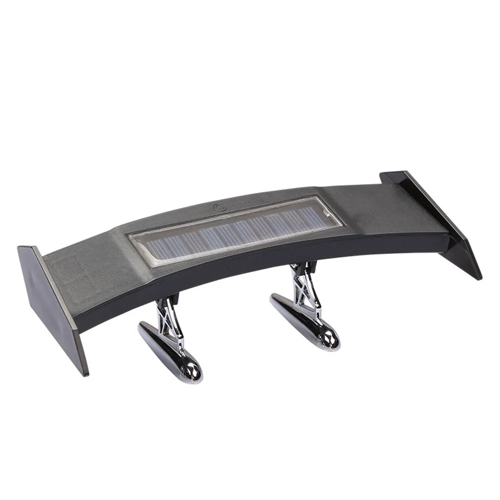 

Solar Powered Car Tail Rear Trunk Spoiler Wing LED Flashing Warning Light Modified Mini Tail Streamer Light In Trunk