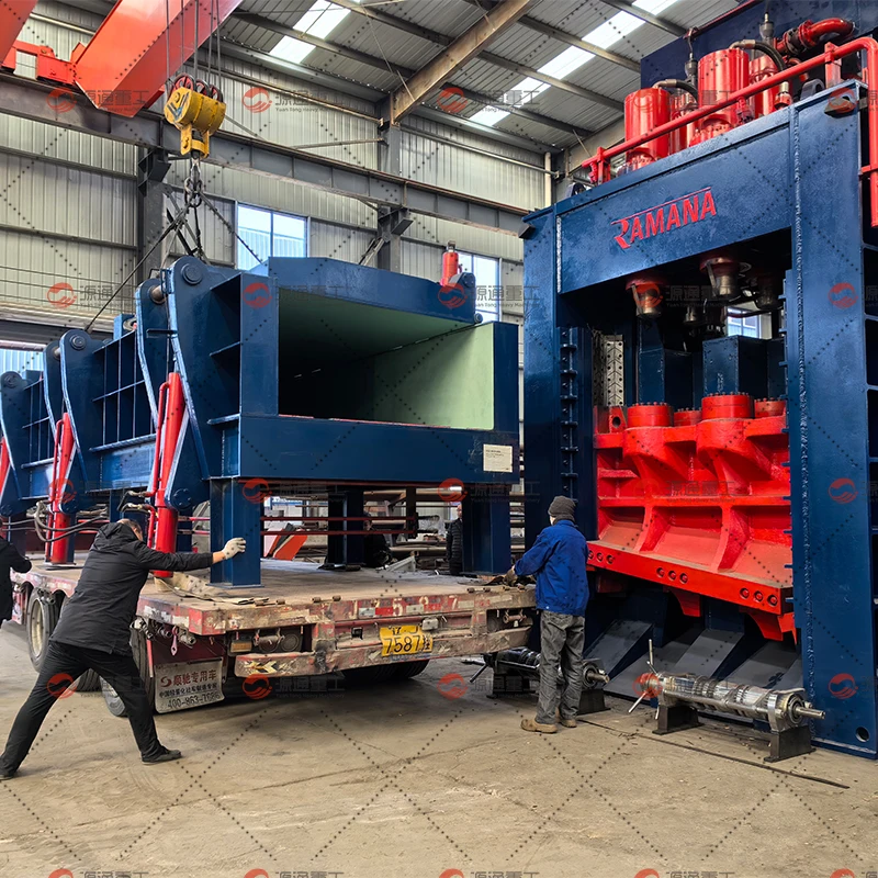 Фото Гидравлические гильотинные ножницы для переработки металлолома - высокая эффективность и долговечность №2