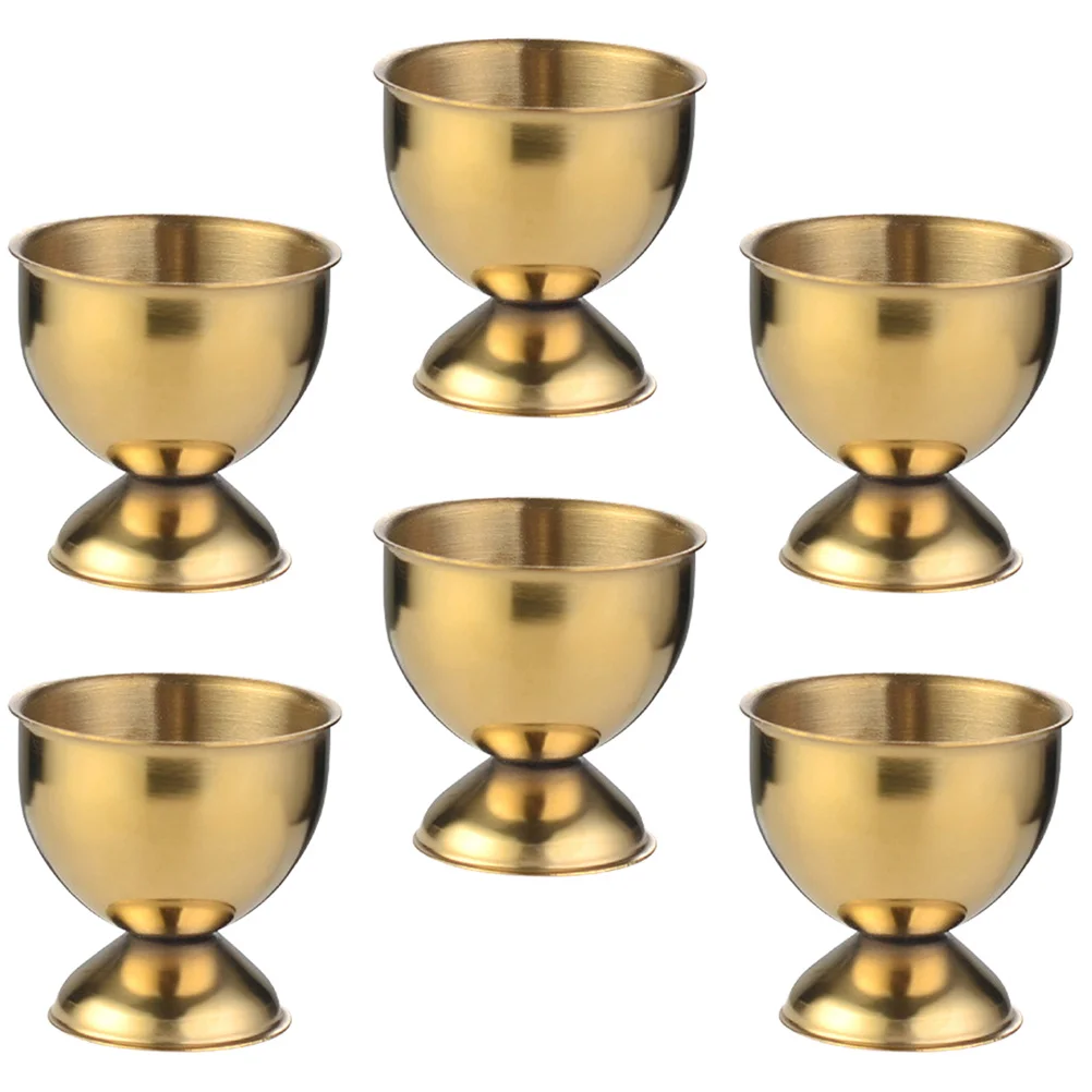 

6 Pcs Egg Poachers Table Trays Eating Egg Dispenser Egg Carrier Makeup Set Egg Tray Egg Cup Egg Holder Cup