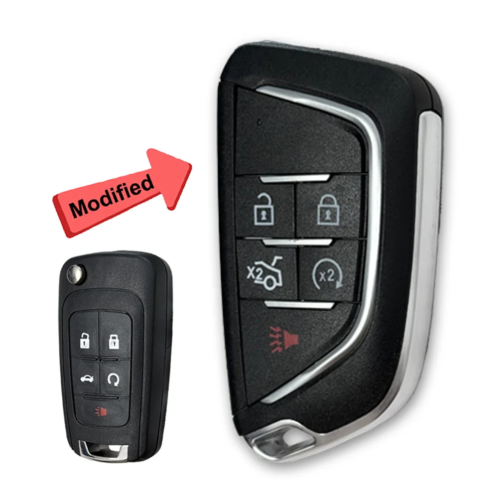 

Модифицированный 2 3 4 5 кнопок для Chevrolet Cruze Epica Lova Camaro Impala HU100 Blade Version Remote Smart Car Key Case Shell Cover
