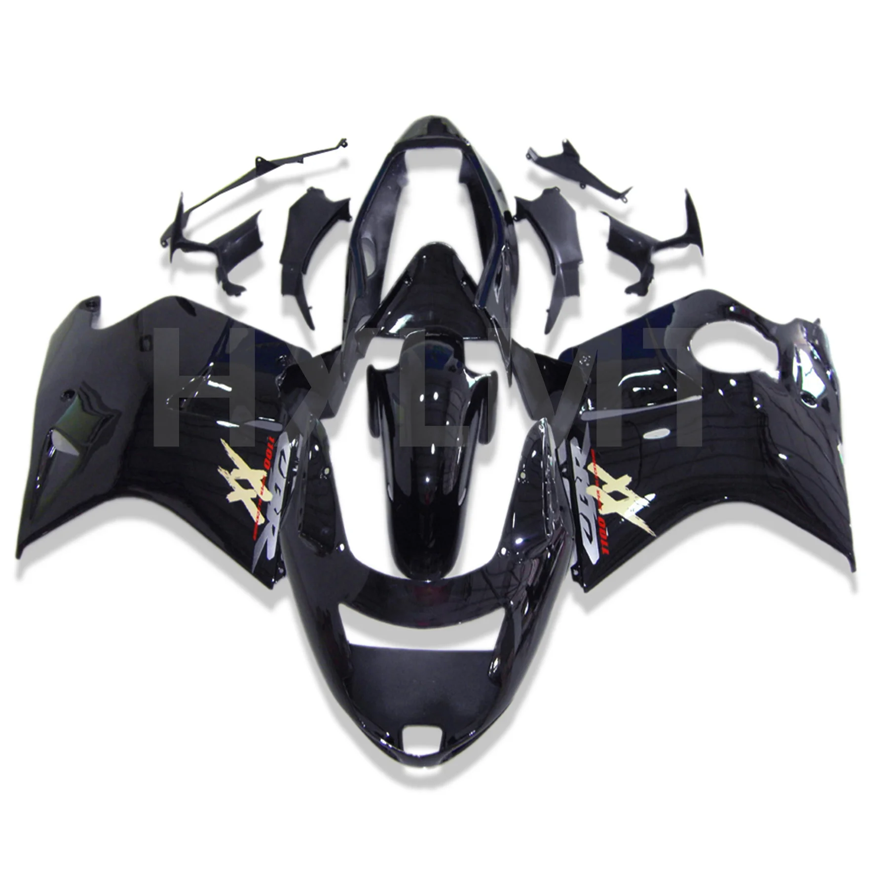 

Комплект обтекателей из АБС-пластика для мотоцикла и велосипеда, 1996-2007 HONDA CBR1100XX CBR1100 Blackbird CBR Black Gold