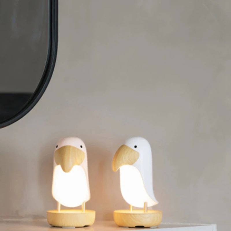 

LED Toucan Bird Night Light Modern Nordic Table USB Lamp Home Luminary Room Lampe Bedroom Decor Study Indoor Lighting