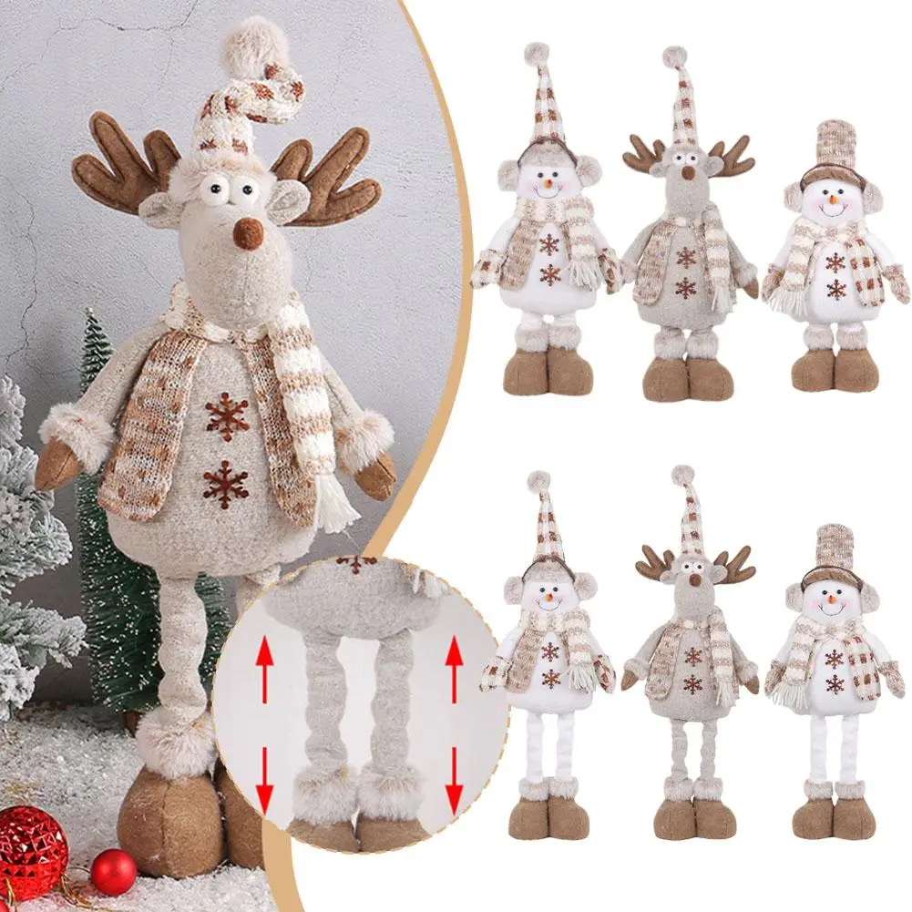 

Вязаная кукла украшение на окно Рождественское украшение снеговик украшения жидкость кукла Рождественская телескопическая P6K6