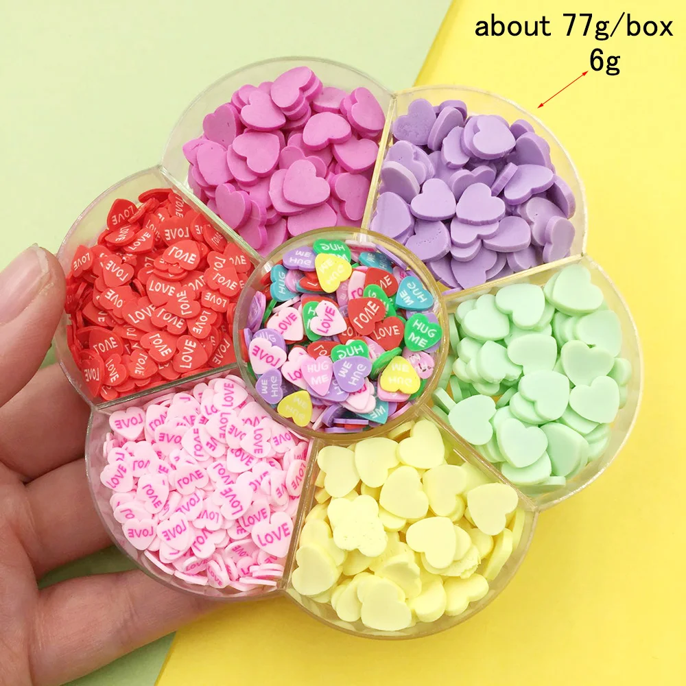 1 коробка Смешанная полимерная горячая мягкая глина Красочные конфеты любовь