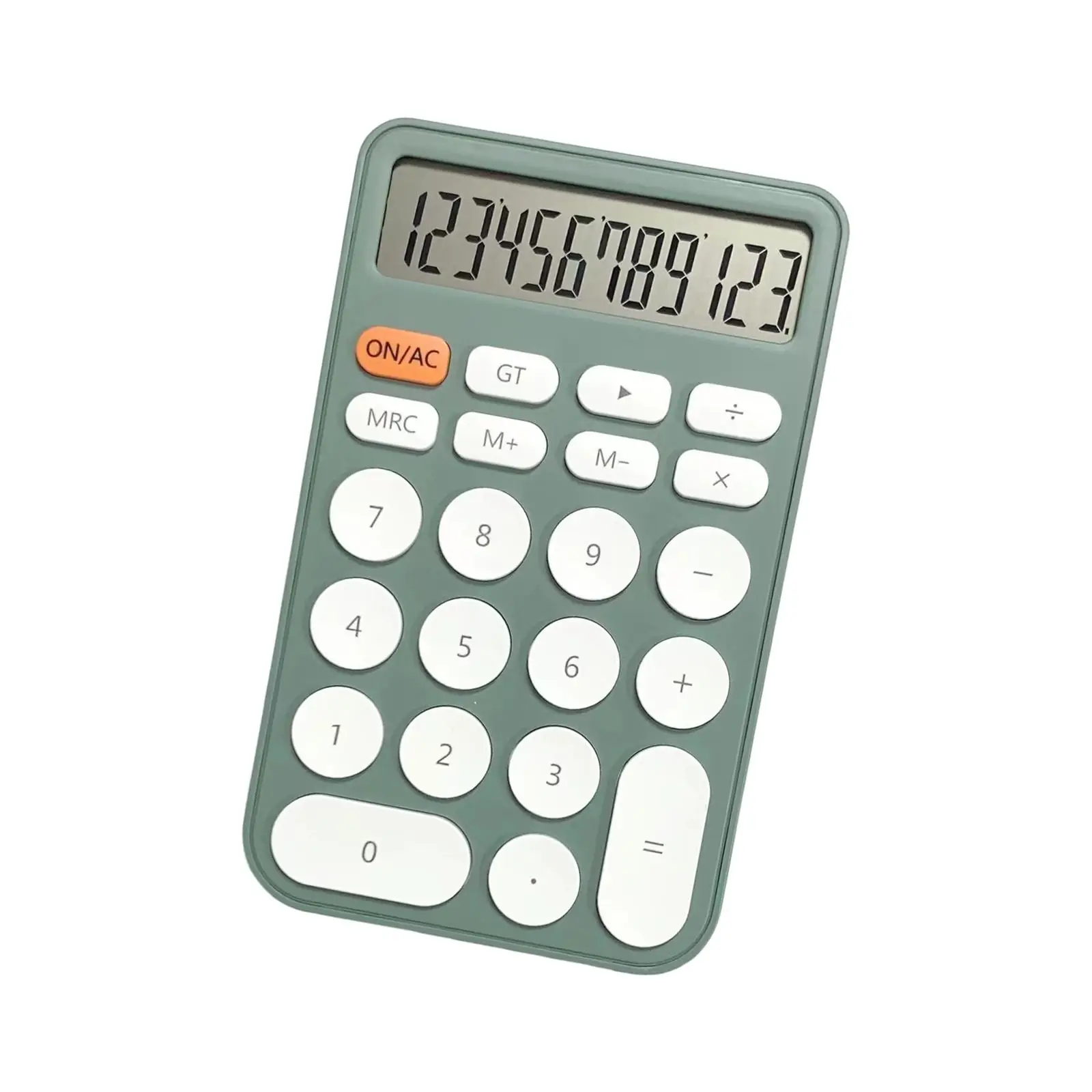 

Настольный калькулятор, финансовый калькулятор, 12-значный с большими кнопками, автоматический спящий симпатичный простой в нажатии цифровой калькулятор для офиса