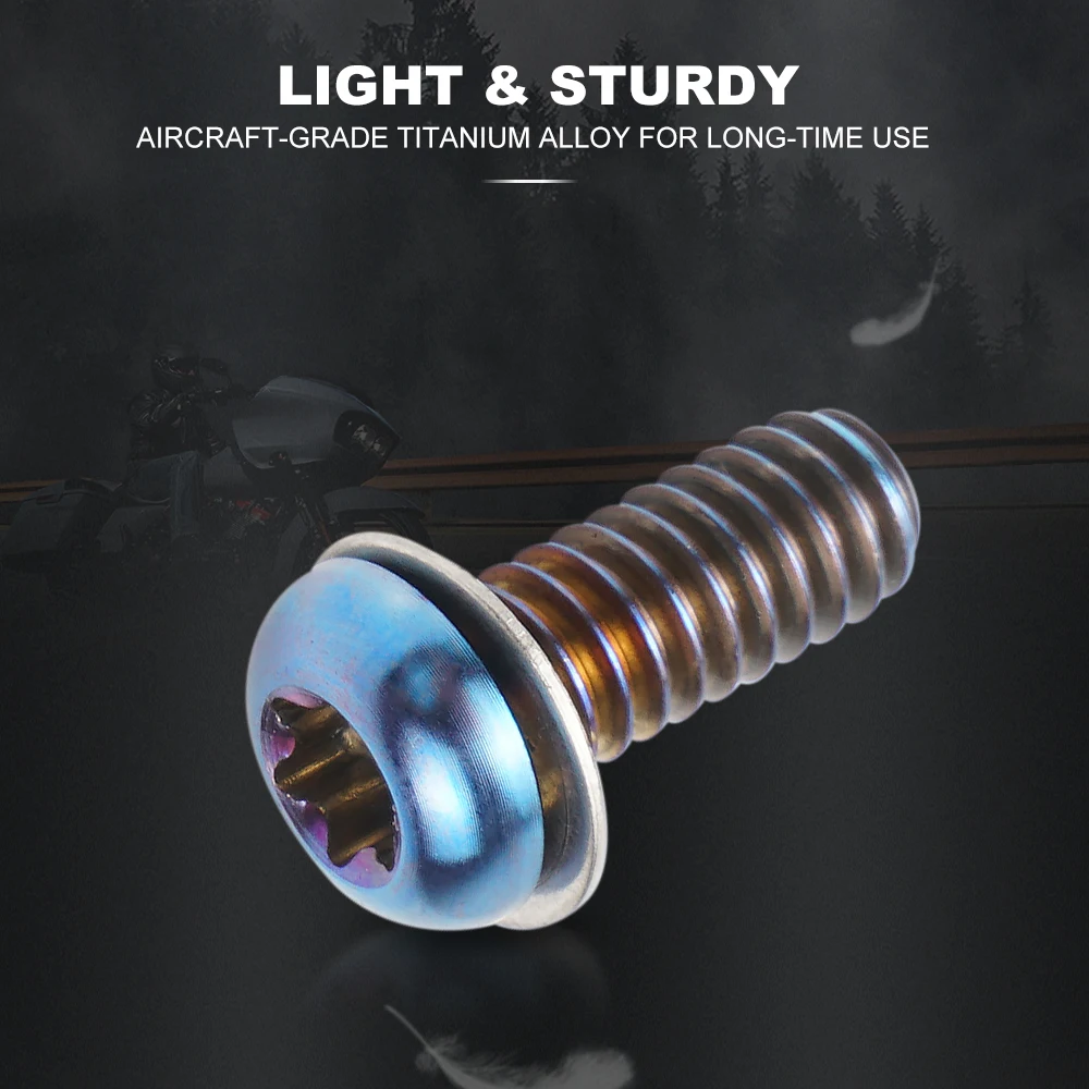 Мотоциклетные винты из титанового сплава болты Дерби Для Harley Dyna 06-17 Softail 08-18 Touring