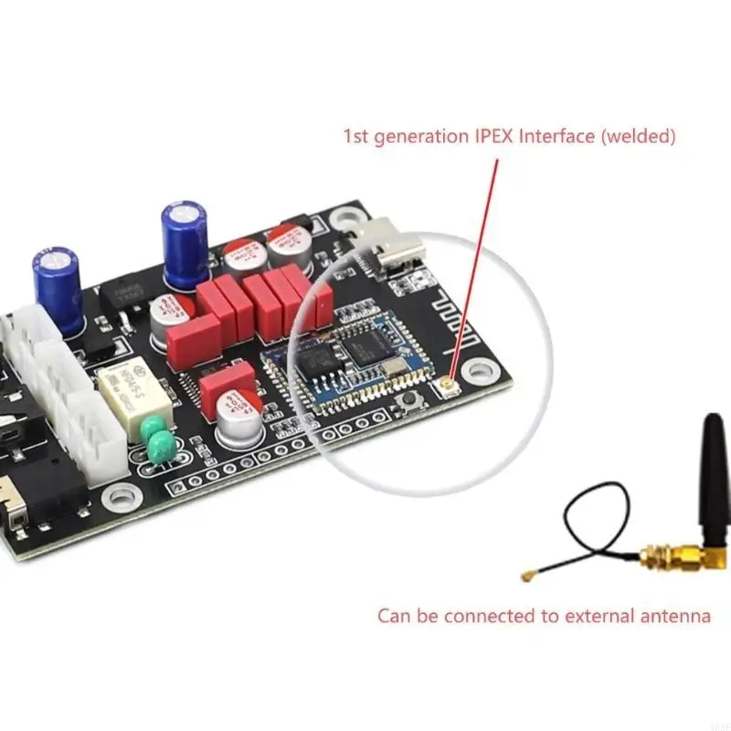 Фото 462E LA02 QCC5125 Bluetooth-совместимая плата декодеров без потерь 5,1 APTX LDAC, замена платы цифровых усилителей мощности №3