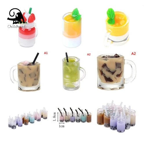 1/2/5 шт. мини-чашка для чая и мороженого 1:12 кукольный домик миниатюрный аксессуары