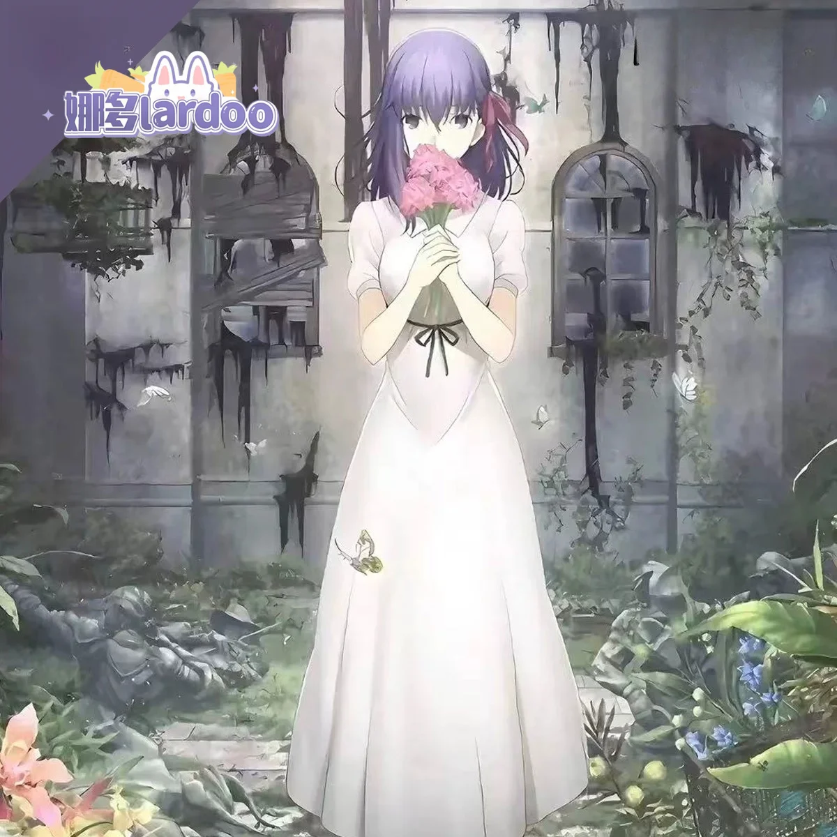 Фото Костюм для косплея Сакуры Матоу из Fate/Stay Night, белое летнее платье для женщин №1
