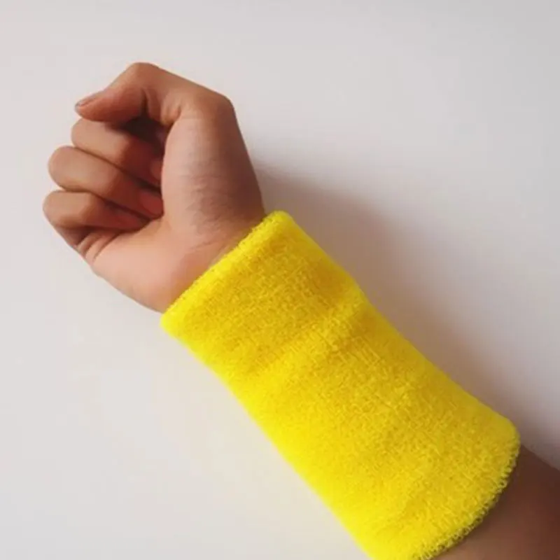 

15*8 Wrist Support Band Wristband Sport Bracers Sweat Towel Cuff Tennis Wrist Guard Protector Strap Fitness Run Sweatband Gym