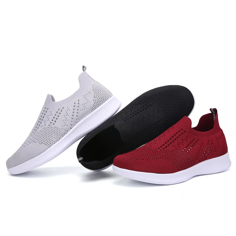 2023 Fashion Couple Vulcanized Shoes Lightweight Soft Women Casual Shoes Flexible Female Flats Breathable Men's Sneakers 35-45