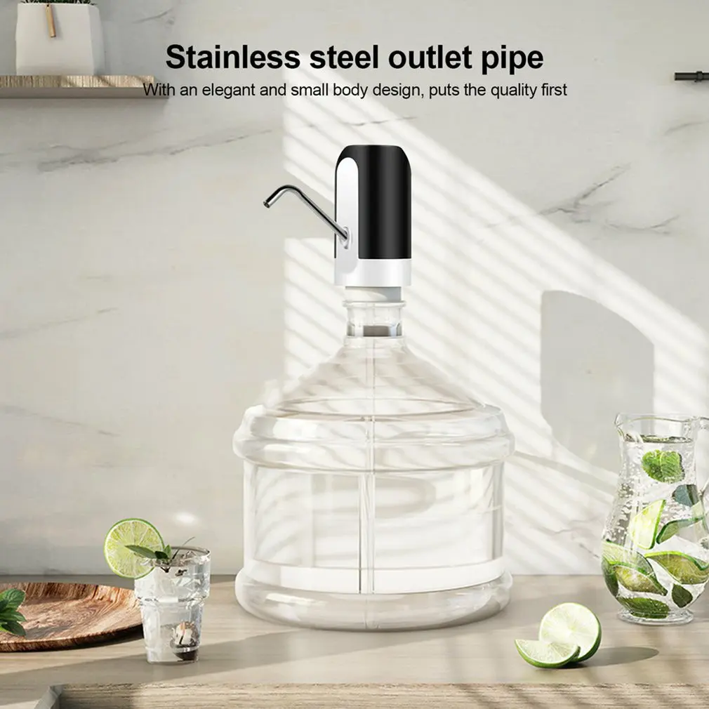 2021 New Water Bottle Pump USB Charging Automatic Electric Dispenser Auto Switch Drinking | Дом и сад