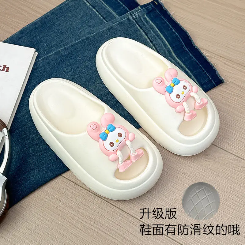 Милые Тапочки Sweet Hello сандалии с котенком аниме Ins Kawaii Sanrio женская летняя Милая