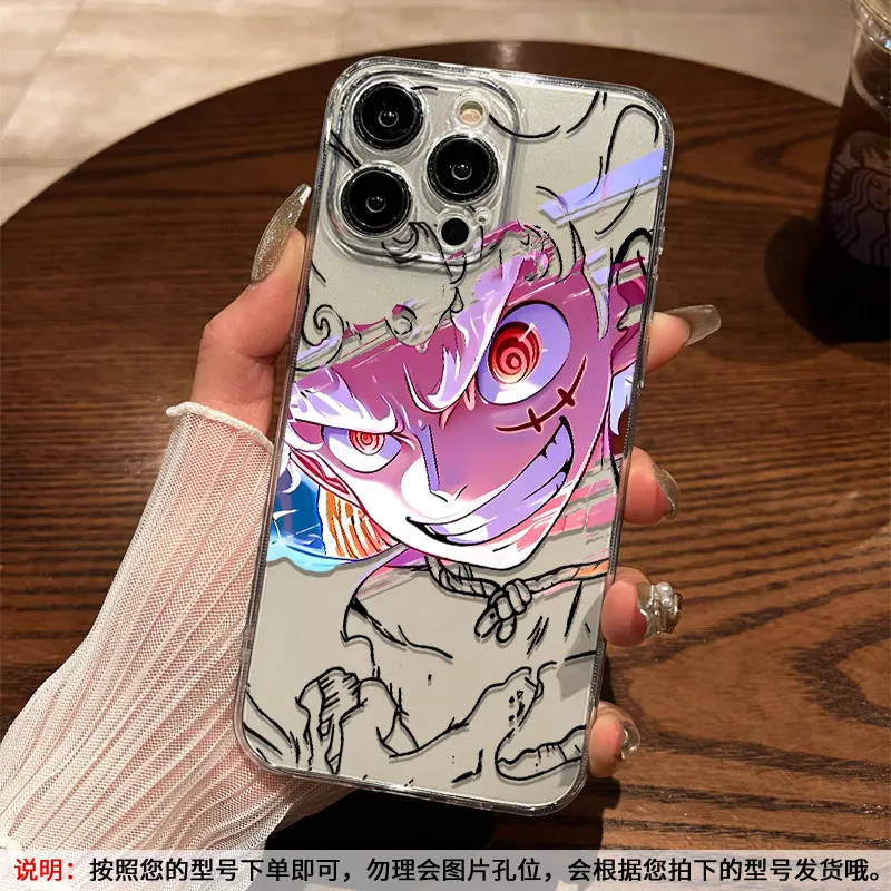 Фото Аниме-аксессуары ONE PIECE: чехол для телефона с Луффи, Зоро, Санджи, подходит для iPhone 17, 16, 15, 14, 13, 12, 11 Pro Max. №2