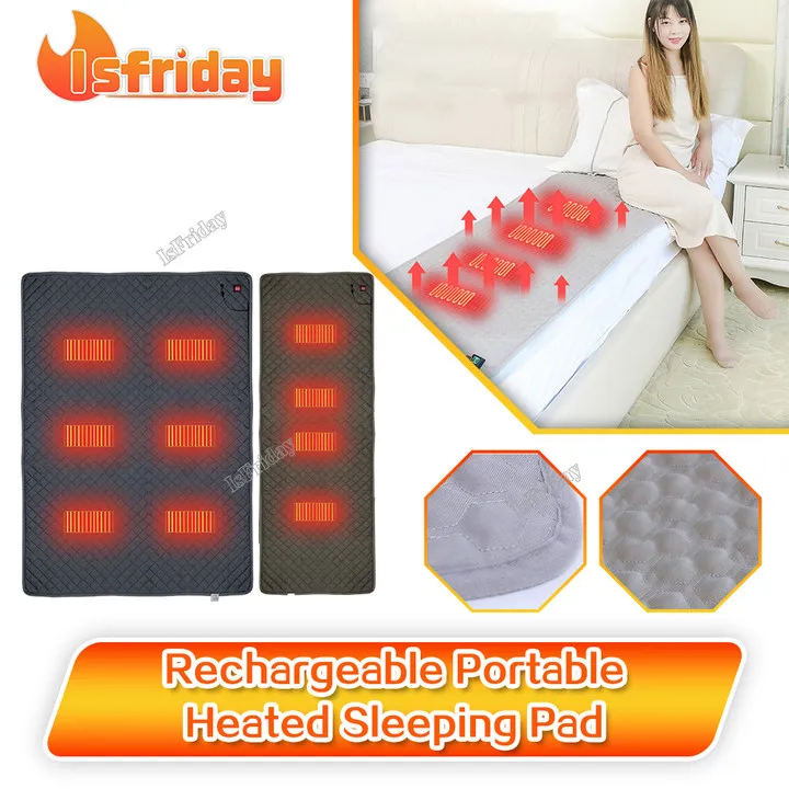 

Электрическая грелка для сна с USB, 5 В, Подогреваемая Подушка, термостойкий 3-уровневый Электрический коврик с подогревом для кемпинга на открытом воздухе