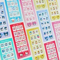 new sanrio cartoon cute family collection series goo card laser colorful hand account sticker decoration diy material paper