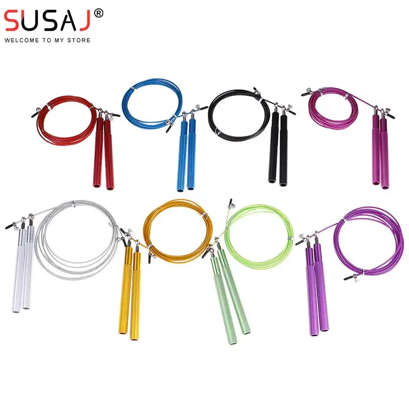 

Speed Jump Rope Crossfit Men Women Kids Skipping Rope Gym Workout Equipment Steel Wire Bearing Adjustable Fitness MMA Training