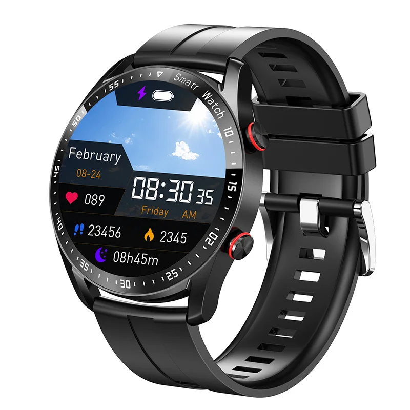

2023 New ECG+PPG Bluetooth Call Smart Watch Men Music player Waterproof Sports Fitness Tracker Stainless Steel Strap Smartwatch