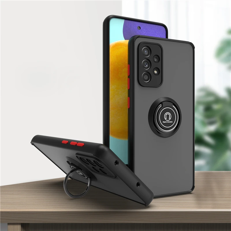 

Shockproof Magnetic Case For Samsung Galaxy A52S A52 A53 A12 A23 S20 S21 FE S22 Ultra Note 20 S10E S10 S9 Plus Cover Ring Holder