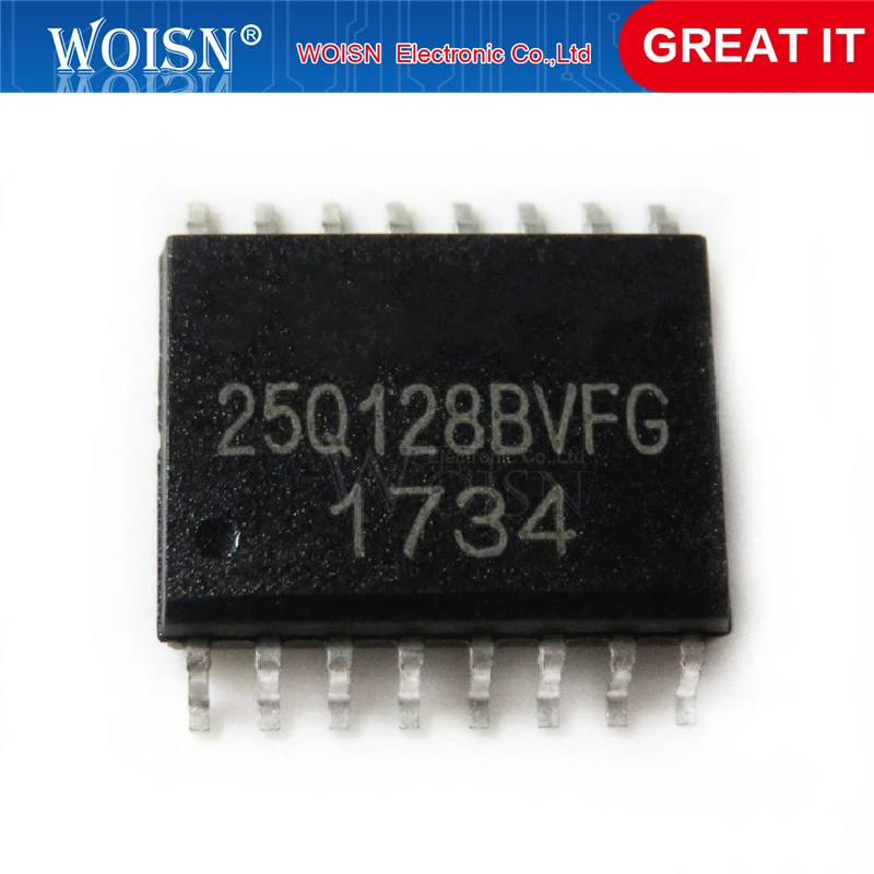 5 шт./лот W25Q128BVFG 25Q128BVFG 25Q128 128M X 1 SPI BUS SERIAL EEPROM SOP16 | Электронные компоненты и