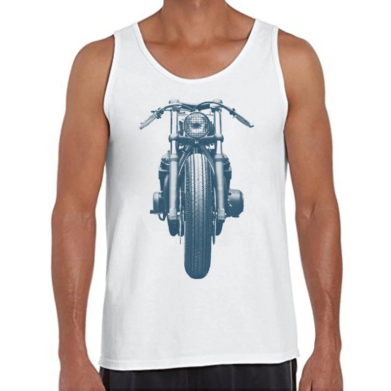 TEEHUB новейшие винтажные мотоциклетные мужские майки Blaster Cafe Racer хипстерские