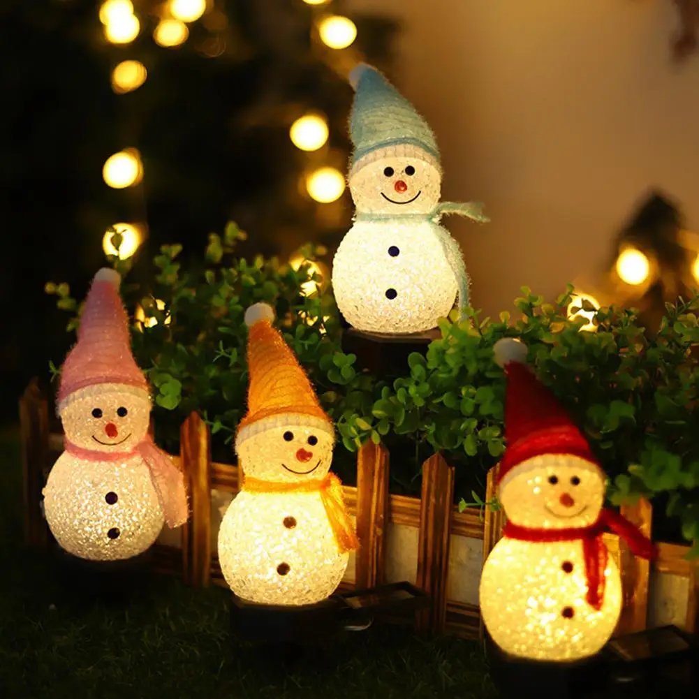 

Выключатель для улицы, яркий праздничный светильник на солнечной батарее, снеговик, освещение для дорожек, энергосберегающий уличный декор для сада, двора, улицы, парка на Рождество
