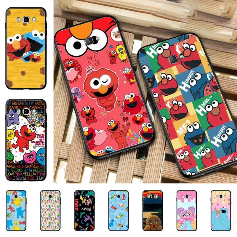 

Cute Cookies ELMO Sesame Street Phone Case for Samsung J 2 3 4 5 6 7 8 prime plus 2018 2017 2016 core