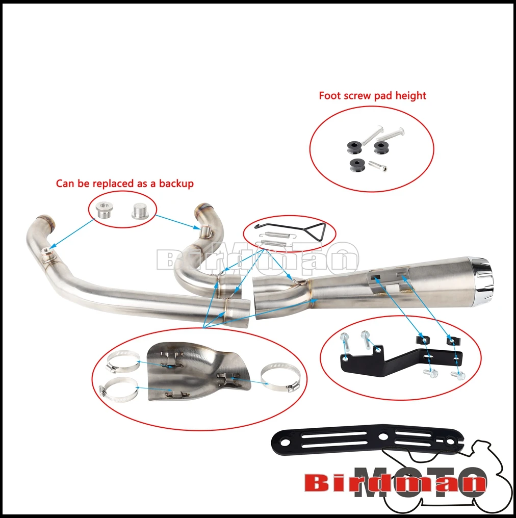 Фото Для мотоцикла Harley Softail FXLRST FXRST Low Rider ST EI Diablo 117 2022-2024 годов выпуска, полный комплект выхлопной системы с глушителем, прямая замена. №3