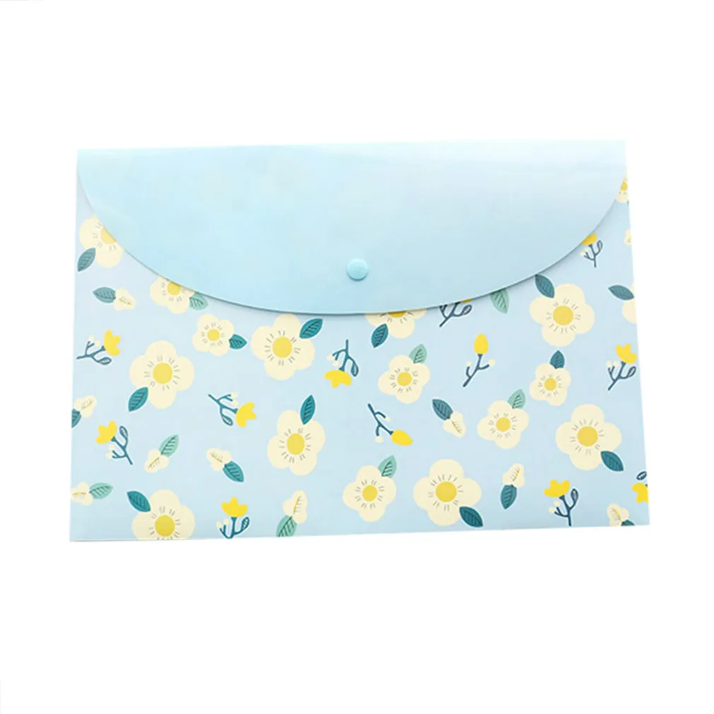 

Floral Rabbit Patterns A4 PVC Waterproof File Envelope Storage Bags Organizer School Supplies