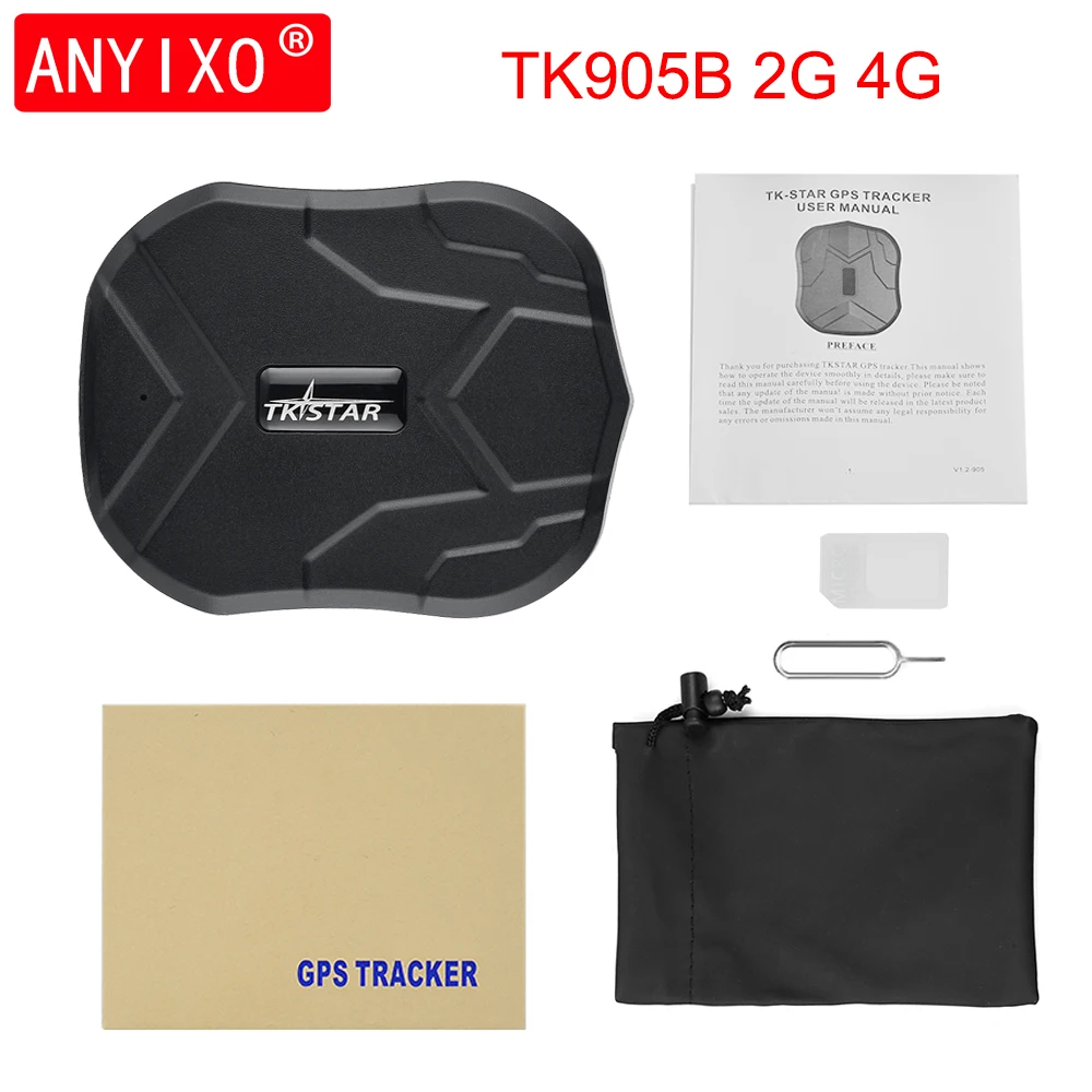 

Car GPS Tracker 2G 4G TK905B TKSTAR 150Day 10000mAh Standby time GPS Locator Waterproof GPS Tracker Auto Magnet Free Web APP