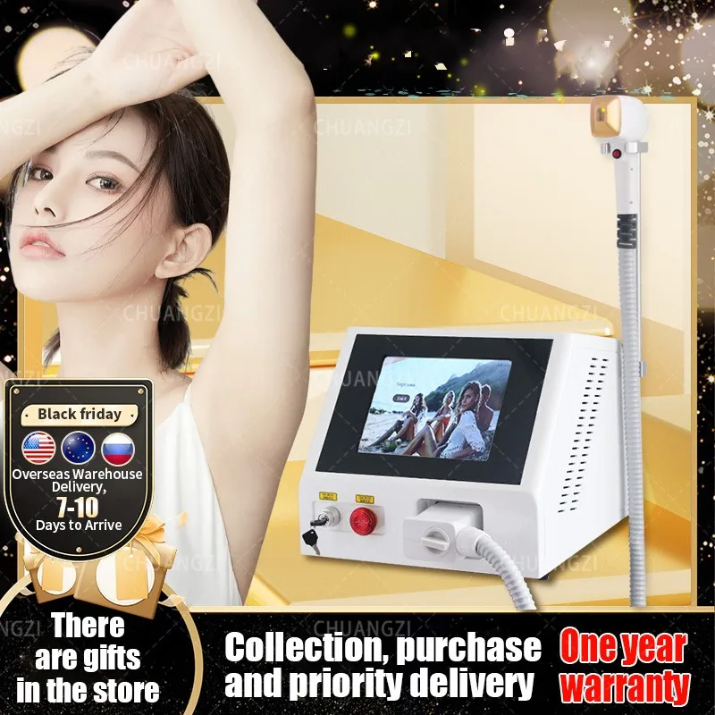 

2023 новейший 1200 Вт, 2000 Вт диод 808 нм диодный аппарат для удаления волос