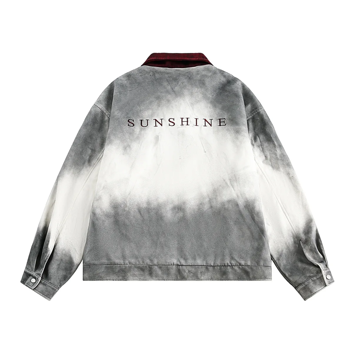 Винтажная замшевая кожаная куртка с градиентом для мужчин и женщин уличная