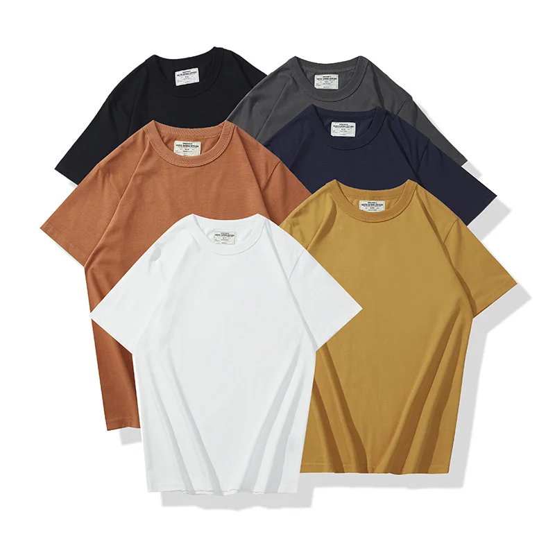 

Okonkwo Summer Thick T-shirt Outdoor Labor Trekking Camping Smooth Fabric Clear Short Sleeve Basic Pocket Tops Hiking Clothing