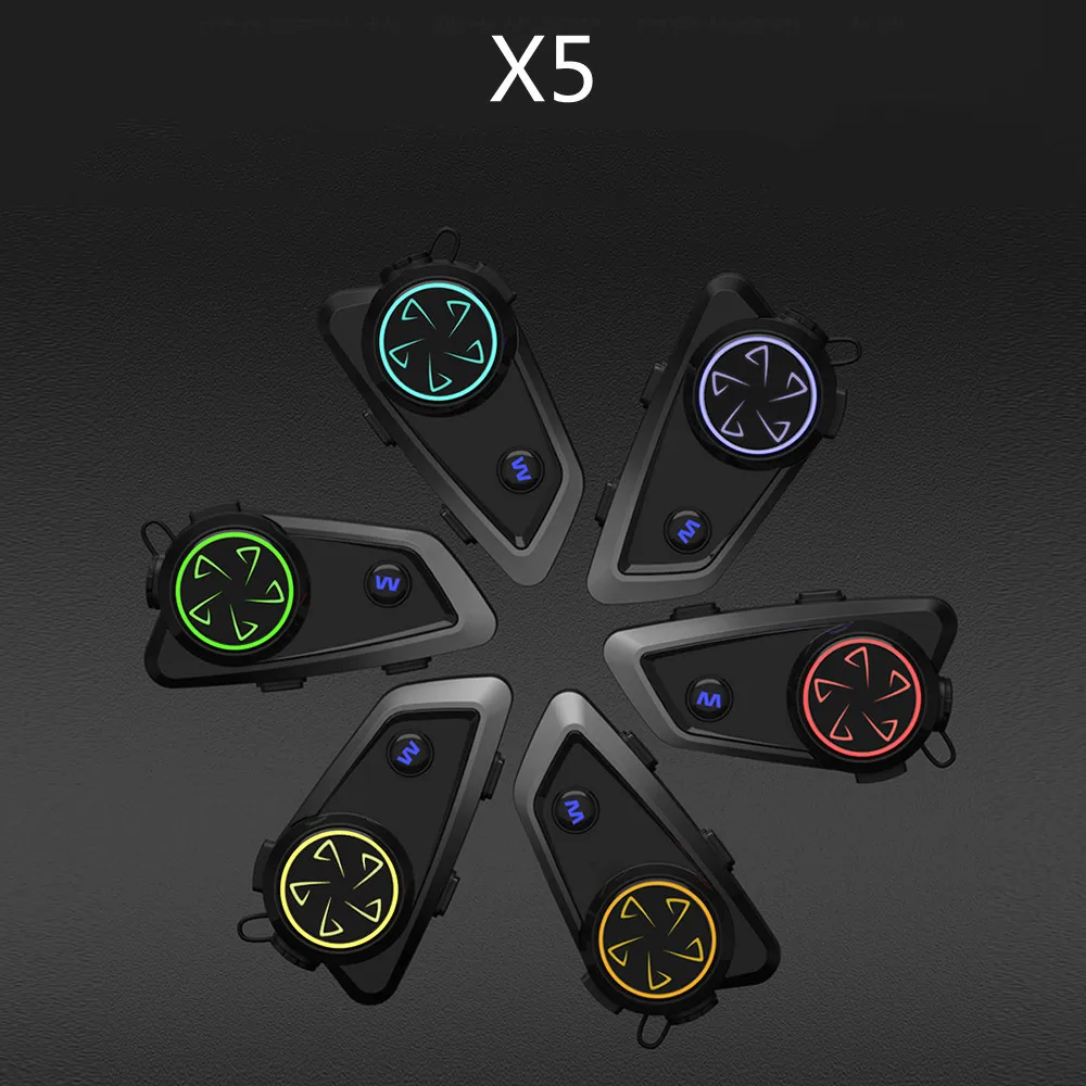 

Bluetooth Motorcycle Intercom Helmet Headset 1000mAh Battery Waterproof 1000m Interphone Music Sharing Riding Intercomunicador