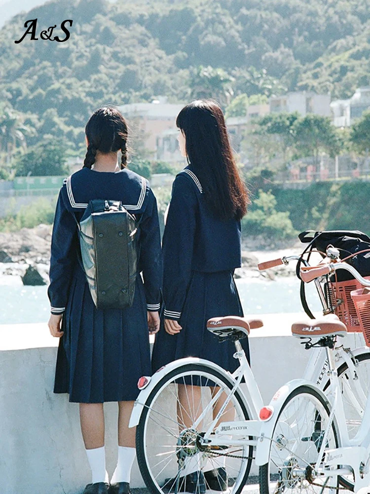 Японская школьная форма размера плюс JK базовый мультяшный Милая матроска