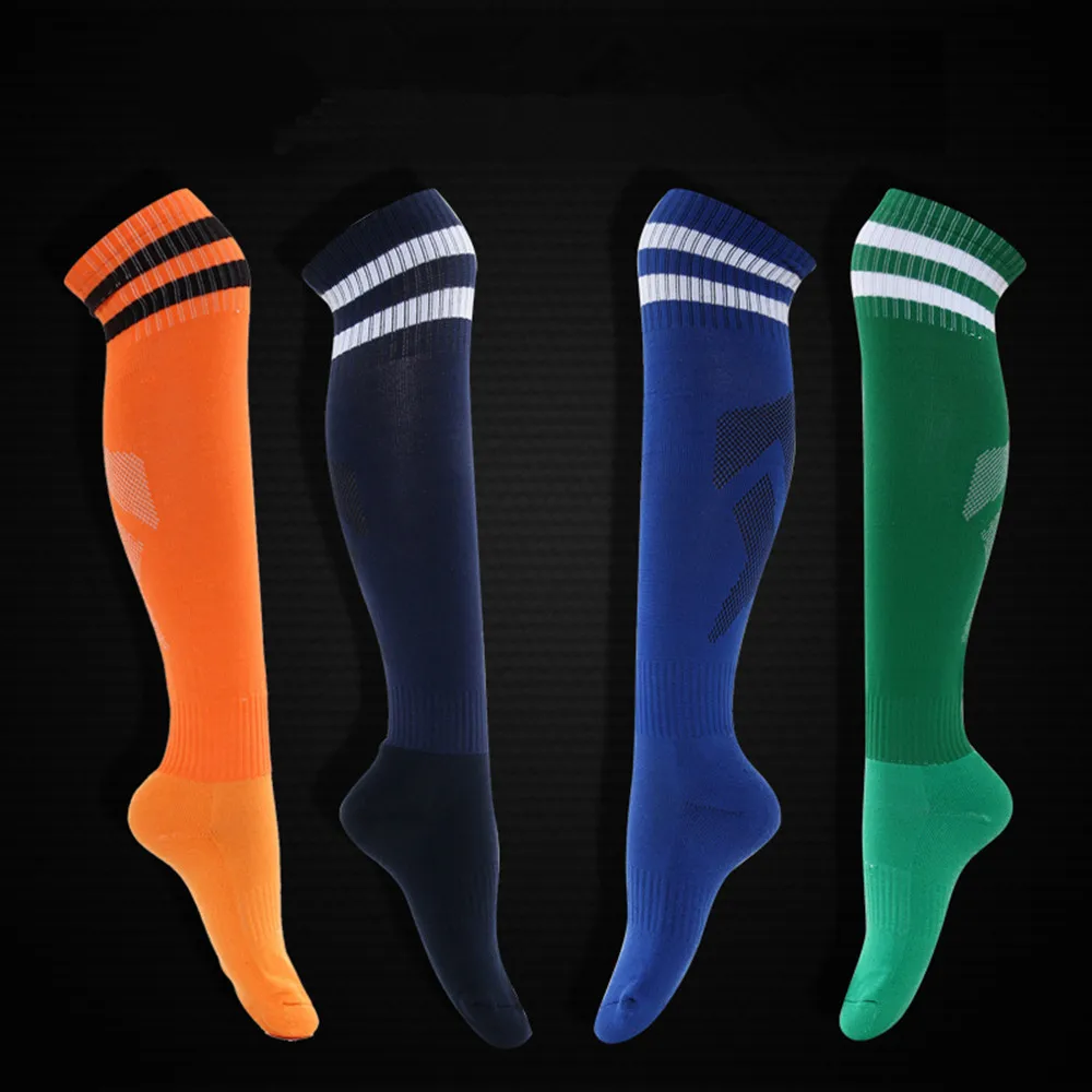 

quality football soccer sock High men kids boys sports long towel socks basketball medias de futbol cycling thicken sox non-slip