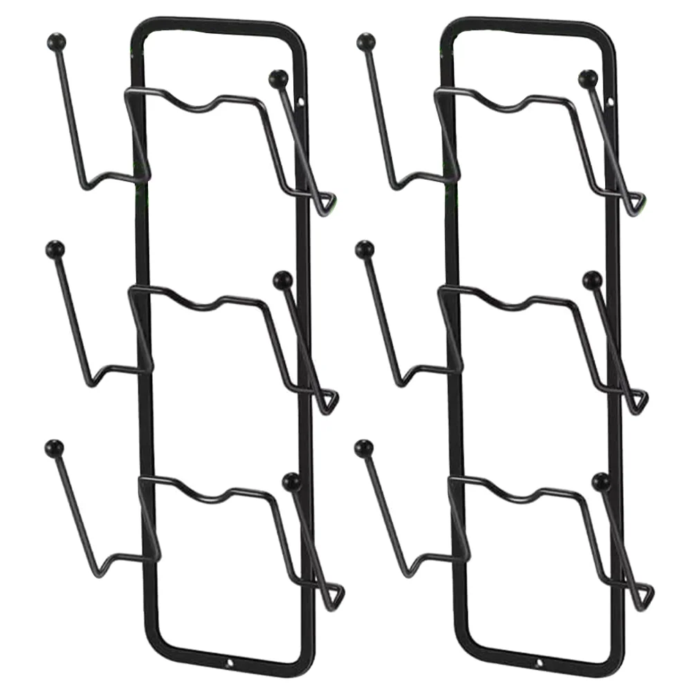 

Three Layer Pot Lid Rack Punch-free Pan Holder Decorative Restaurant Wall Mount