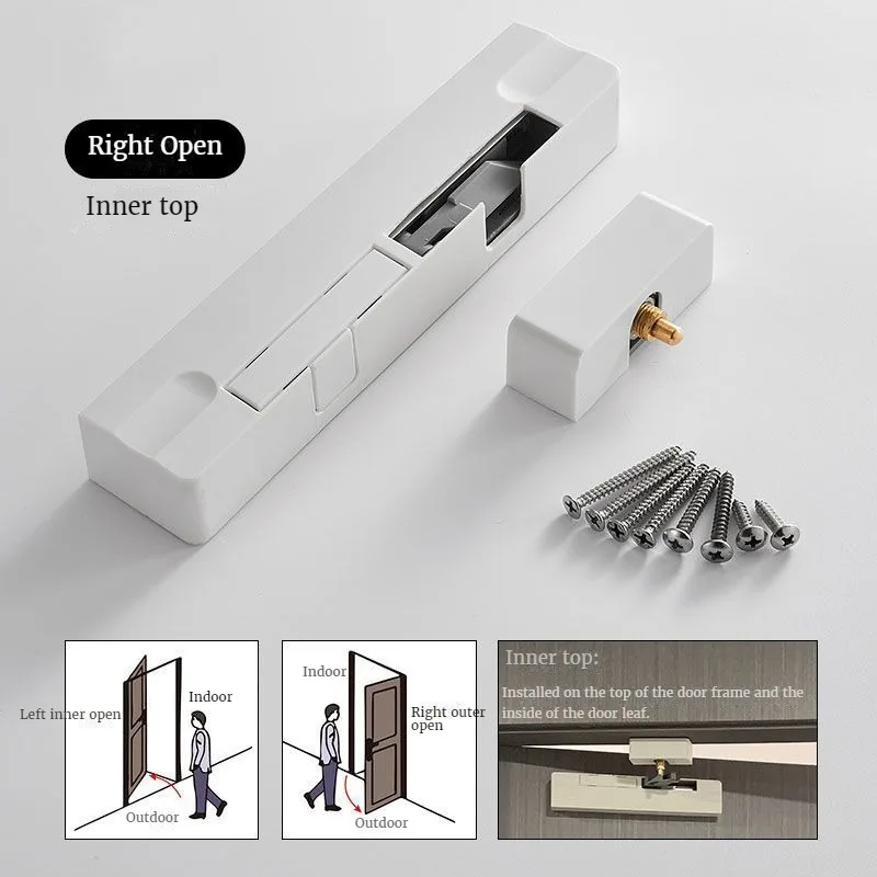 

Дверной доводчик LEIBEEAN анти-зажимной белый/черный