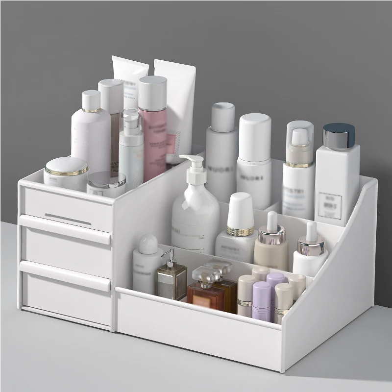 

Makeup Organizer for Cosmetic Large Capacity Cosmetic Storage Box Organizer Desktop Jewelry Nail Polish Makeup Drawer Container
