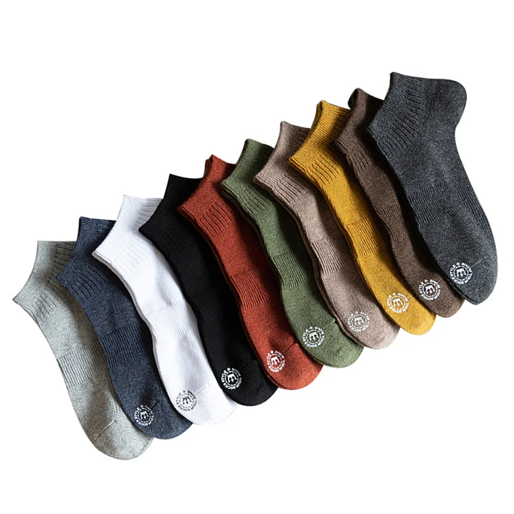 

10 Pairs of Boat Socks Elastic Spring Cotton Ankle Socks Sport Sports Sport Sport Sport Sports Sport Sport Socks For Mens