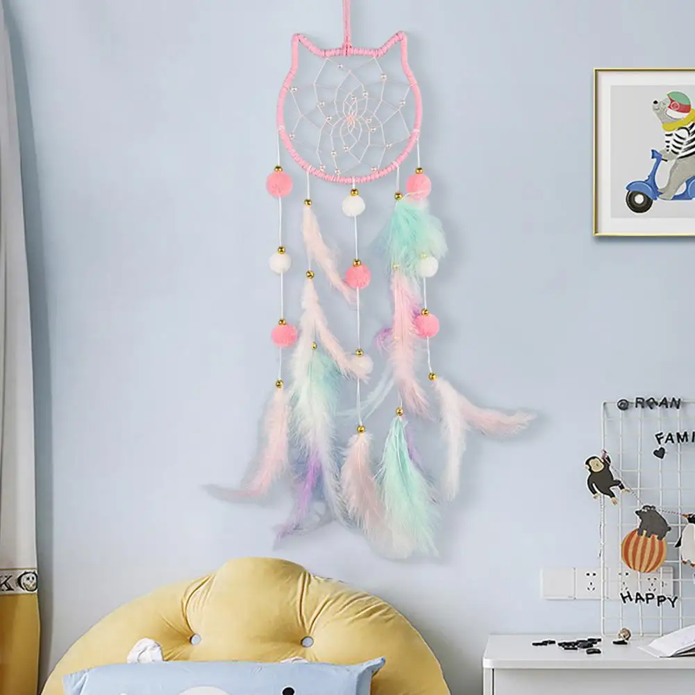 Ловец снов для спальни ручной работы в стиле бохо с красочной планкой комнаты