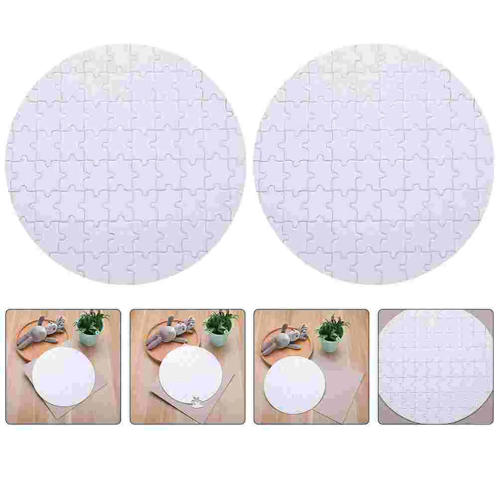 

Puzzle Sublimation Jigsaw Blanks Blank Puzzles Heat Press Diy Scratch Sniff Transfer Painting Child Toy Children A4 White