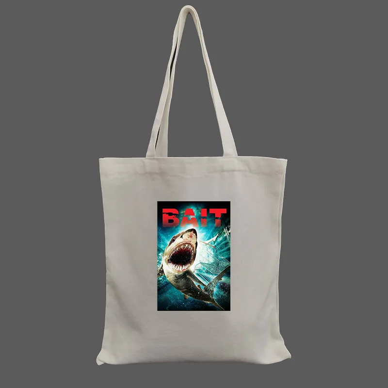 

Women Shopper bag COOL BAIT graphic Printed Harajuku Shopping Canvas Shopper Bag handbag Tote Shoulder Lady Bag personalizadas