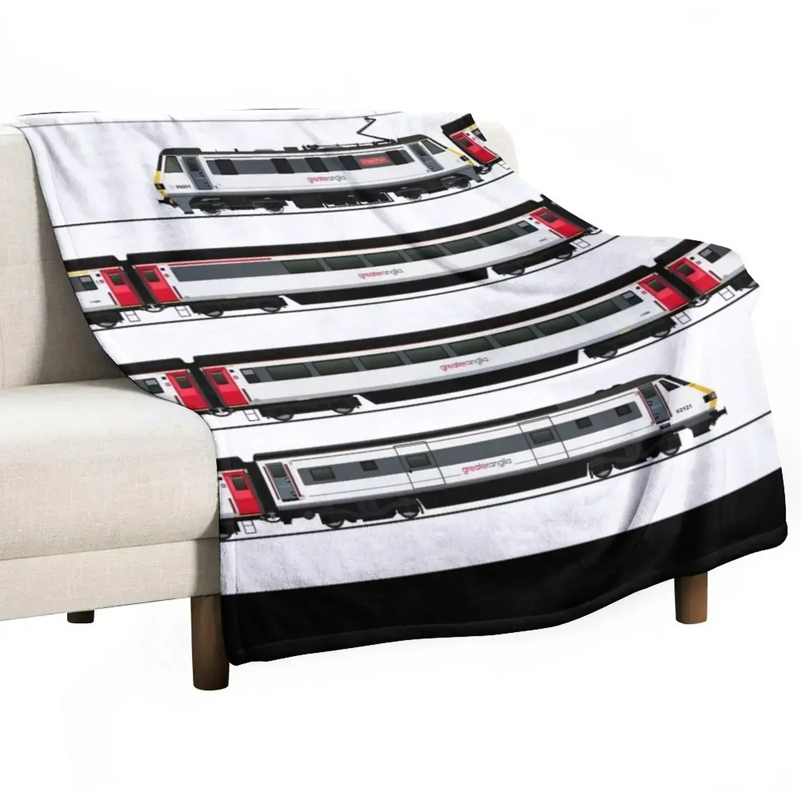 КЛАС 90-ГРЕВАТЕЛЬНАЯ АНГЛИЯ ЛОКОМОТИВНАЯ одеяло рождественское украшение