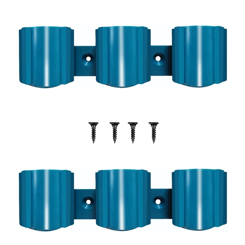 Набор из 2 держателей для аккумуляторов Ma-Kita/Bos-Ch/Milwauke 12 В настенное крепление