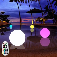 remote control led glowing ball light 16 colors rgb outdoor waterproof patio landscape light yard lawn party lamp