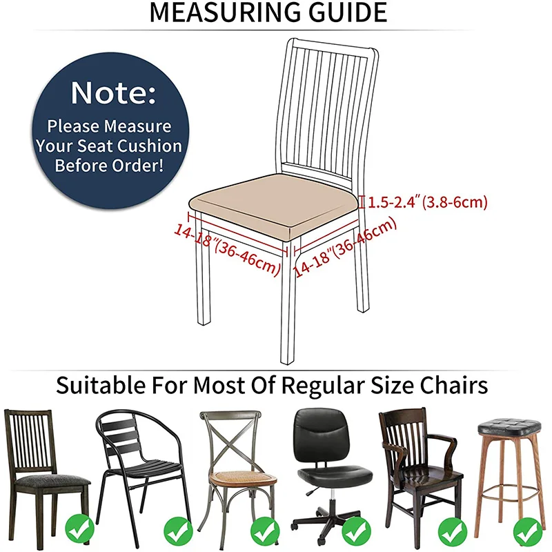 Эластичные чехлы для стульев жаккардовые накидки на стулья столовой Стрейчевые