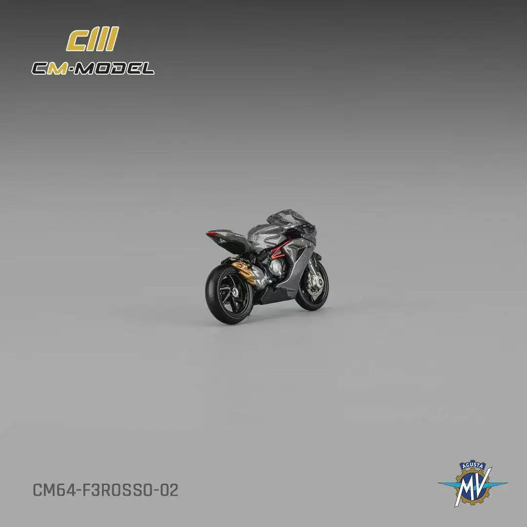 Фото Модель мотоцикла Diecast CM в масштабе 1:64, MV F3 Rosso, из сплава №4
