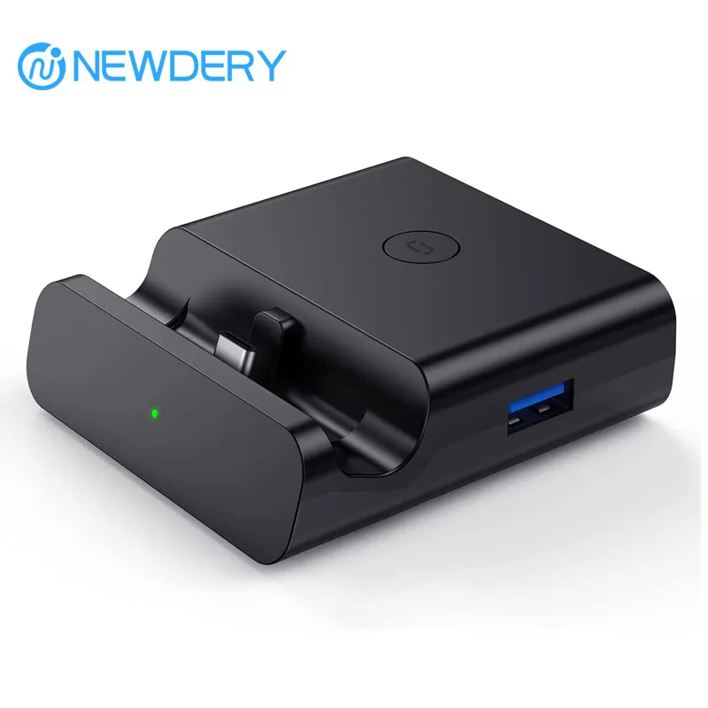 Фото Док-станция для телевизора NEWDERY для Nintendo Switch/переключателя OLED, док-станция для зарядки, адаптер 4K HDMI/USB 3.0/порт-переключатель ТВ типа C №1