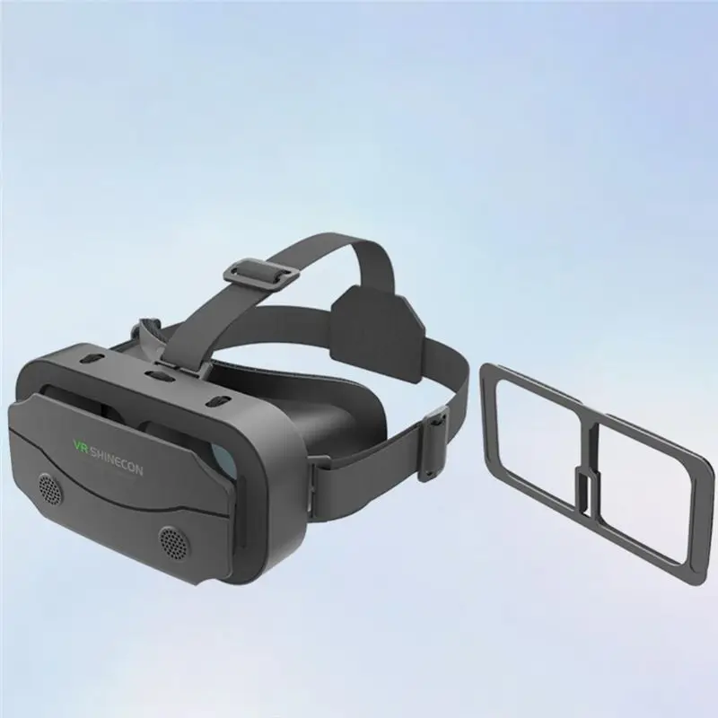 Фото Очки виртуальной реальности B24B 3D VR, портативная гарнитура с креплением на голову, регулируемые, для смартфонов Android с диа №5